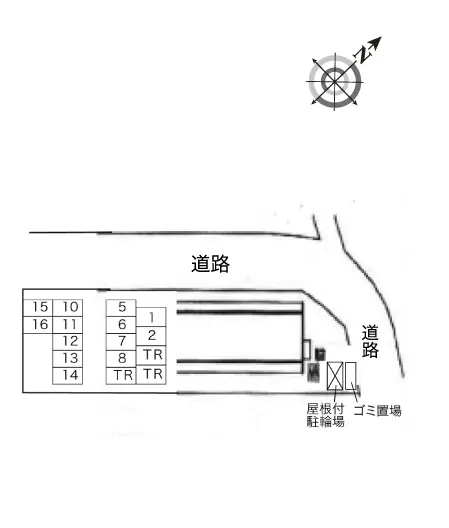 ★手数料０円★富田林市錦織南　月極駐車場（LP）